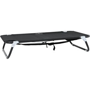 vidaXL Dog Bed Black ML Oxford Fabric Steel 90x55x18 cm vidaXL Dog Bed Black ML Oxford Fabric Steel 90x55x18 cm