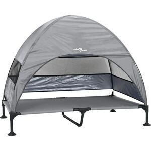 vidaXL Raised Dog Bed with Removable Roof - Elevated Pet Bed XL Steel S vidaXL Raised Dog Bed with Removable Roof - Elevated Pet Bed XL Steel S