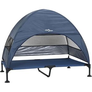 vidaXL Raised Dog Bed - Weatherproof Steel XL Navy Blue vidaXL Raised Dog Bed - Weatherproof Steel XL Navy Blue