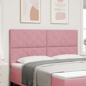 Vidaxl Tête de Lit en Velours Rose avec Design Géométrique - Décoration Chambre - Publicité Vidaxl Tête de Lit en Velours Rose avec Design Géométrique - Décoration Chambre - Publicité