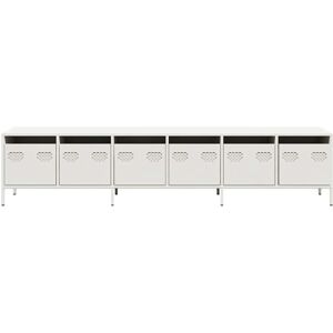 vidaXL 202x39x43.5 cm Steel TV Cabinet - TV Stand and Sideboard vidaXL 202x39x43.5 cm Steel TV Cabinet - TV Stand and Sideboard