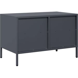 vidaXL TV Cabinet Cold-rolled Steel Anthracite - TV cabinet vidaXL TV Cabinet Cold-rolled Steel Anthracite - TV cabinet