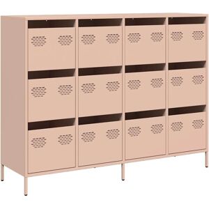 Buffet en Acier Laminé Rose - Rangement Salon - Publicité Buffet en Acier Laminé Rose - Rangement Salon - Publicité