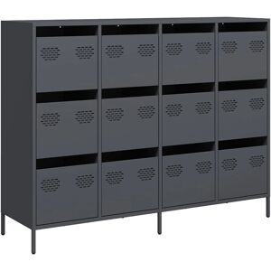 vidaXL 3307175 Anthrazit Stahl Sideboard - Wohnzimmer Aufbewahrung vidaXL 3307175 Anthrazit Stahl Sideboard - Wohnzimmer Aufbewahrung