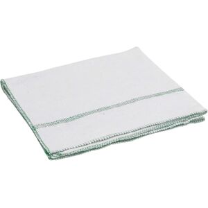 vidaXL Floor Cloths 5 pcs White with Green Stripes - Floor Cloths vidaXL Floor Cloths 5 pcs White with Green Stripes - Floor Cloths