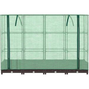 vidaXL Raised Bed with Greenhouse Cover - 160x40x123 cm vidaXL Raised Bed with Greenhouse Cover - 160x40x123 cm