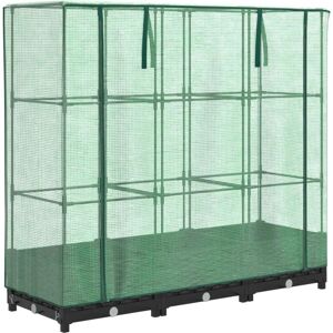 Jardin surélevé avec abri de serre vidaXL - 120x40x123 cm - Publicité Jardin surélevé avec abri de serre vidaXL - 120x40x123 cm - Publicité