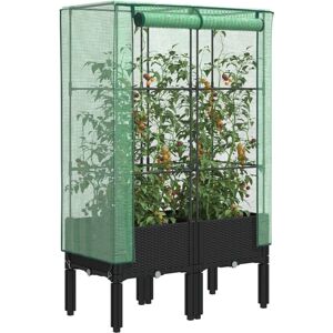 Podwyższone Łóżko z Szklarnią - Ogród i Rośliny Podwyższone Łóżko z Szklarnią - Ogród i Rośliny