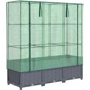 vidaXL Bac à plantes avec abri de serre - 120x40x138 cm - Jardinière - Publicité vidaXL Bac à plantes avec abri de serre - 120x40x138 cm - Jardinière - Publicité