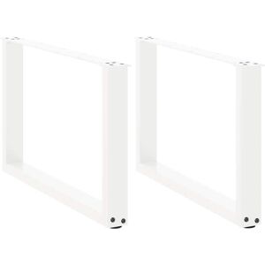 vidaXL Witte U-vorm salontafelpoten - 2 stuks vidaXL Witte U-vorm salontafelpoten - 2 stuks