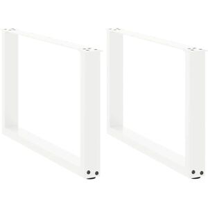 vidaXL U-Shape Coffee Table Legs 2 pcs White - Coffee Table Legs vidaXL U-Shape Coffee Table Legs 2 pcs White - Coffee Table Legs