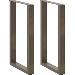 vidaXL Couchtischbeine Naturstahl 80 x 40 x 1 mm - Table Legs vidaXL Couchtischbeine Naturstahl 80 x 40 x 1 mm - Table Legs