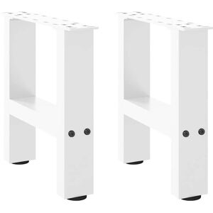 vidaXL White Steel Coffee Table Legs - Support for DIY Furniture vidaXL White Steel Coffee Table Legs - Support for DIY Furniture