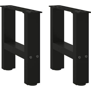 vidaXL Black Steel Coffee Table Legs 40x(30-31) cm - Coffee Table Legs vidaXL Black Steel Coffee Table Legs 40x(30-31) cm - Coffee Table Legs