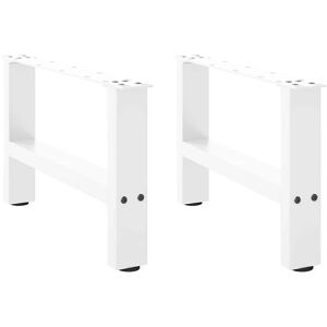vidaXL White Steel Coffee Table Legs - Support Heavy Tabletops vidaXL White Steel Coffee Table Legs - Support Heavy Tabletops