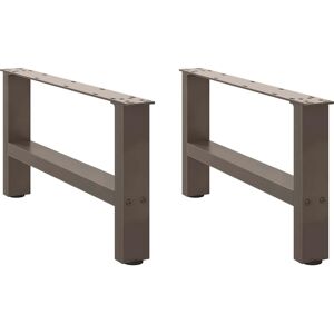 vidaXL Steel Coffee Table Legs - 60x(30-31) cm - Grey vidaXL Steel Coffee Table Legs - 60x(30-31) cm - Grey
