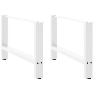 vidaXL Witte stalen salontafelpoten 70x42-43cm - Meubelonderdelen vidaXL Witte stalen salontafelpoten 70x42-43cm - Meubelonderdelen
