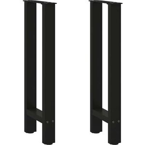 vidaXL Black Steel Coffee Table Legs 28x(72-73)cm - Coffee Table Legs vidaXL Black Steel Coffee Table Legs 28x(72-73)cm - Coffee Table Legs