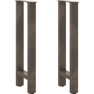 vidaXL Coffee table legs natural steel 2 pcs. 38x(72-73) cm - Coffee table legs vidaXL Coffee table legs natural steel 2 pcs. 38x(72-73) cm - Coffee table legs