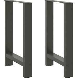 vidaXL Anthracite Steel Coffee Table Legs 50x(72-73) cm - Coffee Table Legs vidaXL Anthracite Steel Coffee Table Legs 50x(72-73) cm - Coffee Table Legs