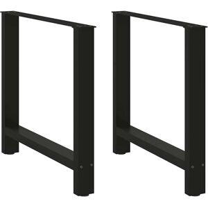 vidaXL Coffee Table Legs Steel Black 70x(72-73) cm - Coffee Table Legs vidaXL Coffee Table Legs Steel Black 70x(72-73) cm - Coffee Table Legs