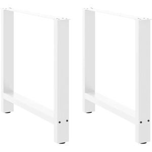 vidaXL White Steel Coffee Table Legs 70x(72-73)cm - Coffee Table Legs vidaXL White Steel Coffee Table Legs 70x(72-73)cm - Coffee Table Legs