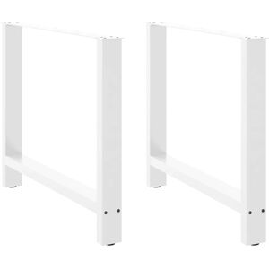 vidaXL White Steel Coffee Table Legs 2 pcs - 100x72-73cm - Coffee Table Support vidaXL White Steel Coffee Table Legs 2 pcs - 100x72-73cm - Coffee Table Support