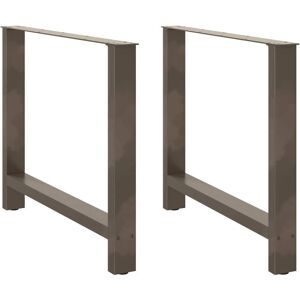 Stalen salontafelpoten - 100x(72-73)cm - Grijs Stalen salontafelpoten - 100x(72-73)cm - Grijs