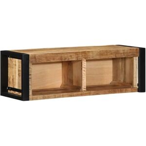 vidaXL TV Cabinet - Mango Wood Media Storage - Wall Mountable TV Stand vidaXL TV Cabinet - Mango Wood Media Storage - Wall Mountable TV Stand