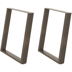 Vidaxl U-Shape Table Legs 2 pcs Natural Steel 70x72-73cm - Table Legs Vidaxl U-Shape Table Legs 2 pcs Natural Steel 70x72-73cm - Table Legs