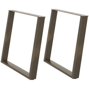 Vidaxl - Metal U-Shape Table Legs 2 pcs 90x(72-73)cm Vidaxl - Metal U-Shape Table Legs 2 pcs 90x(72-73)cm