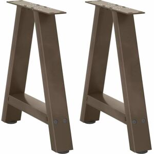 vidaXL Coffee Table Legs - A-shape Steel Black 38x(42-43)cm vidaXL Coffee Table Legs - A-shape Steel Black 38x(42-43)cm