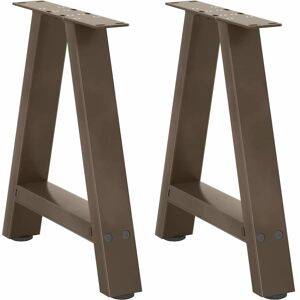 vidaXL A-shape Steel Coffee Table Legs - 50x(42-43) cm vidaXL A-shape Steel Coffee Table Legs - 50x(42-43) cm