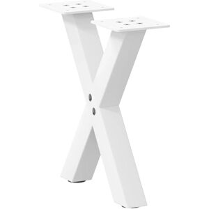 vidaXL White X-Shaped Table Legs 30x(30-31)cm - Table Legs vidaXL White X-Shaped Table Legs 30x(30-31)cm - Table Legs