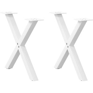 vidaXL Coffee Table Legs X-Shape 2 pcs White - Coffee Table vidaXL Coffee Table Legs X-Shape 2 pcs White - Coffee Table