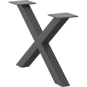 vidaXL 4012918 Pieds de table à manger en acier en forme de X - Table - Publicité vidaXL 4012918 Pieds de table à manger en acier en forme de X - Table - Publicité