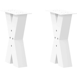 vidaXL White X-Shape Coffee Table Legs - Coffee Table Legs vidaXL White X-Shape Coffee Table Legs - Coffee Table Legs