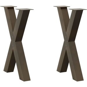 Vidaxl - X-Shape Table Legs 2 pcs Steel 50x(72-73)cm Vidaxl - X-Shape Table Legs 2 pcs Steel 50x(72-73)cm