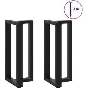 vidaXL Borddel T-form Stål Sort 50x25x(30-31)cm vidaXL Borddel T-form Stål Sort 50x25x(30-31)cm