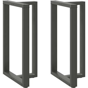 Patas de mesa de barra de acero en forma de T de vidaXL - Mesa Patas de mesa de barra de acero en forma de T de vidaXL - Mesa