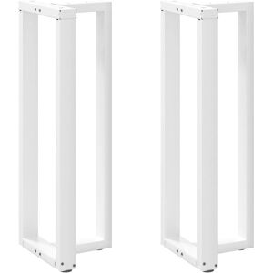 vidaXL Patas de mesa de bar blancas en forma de T - Pies de mesa vidaXL Patas de mesa de bar blancas en forma de T - Pies de mesa
