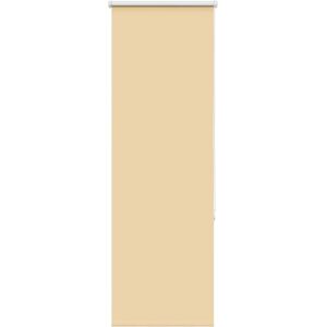 vidaXL Beige 50x150cm Polyester Blackout Roller Blind - Blind vidaXL Beige 50x150cm Polyester Blackout Roller Blind - Blind