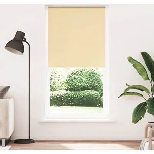 vidaXL Beige Polyester Blackout Roller Blind - Window Covering vidaXL Beige Polyester Blackout Roller Blind - Window Covering