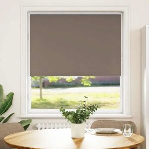 vidaXL Brown Polyester Blackout Roller Blind - Roller Blind vidaXL Brown Polyester Blackout Roller Blind - Roller Blind