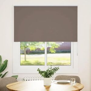 vidaXL Brown Polyester Blackout Roller Blind - Roller blind vidaXL Brown Polyester Blackout Roller Blind - Roller blind