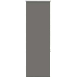 vidaXL Grey 55x130cm Polyester Blackout Roller Blind - Roller Blind vidaXL Grey 55x130cm Polyester Blackout Roller Blind - Roller Blind