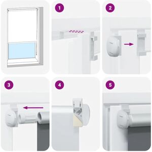 vidaXL Blackout Roller Blind - 105x130cm - White vidaXL Blackout Roller Blind - 105x130cm - White