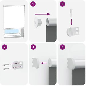 vidaXL Red Blackout Roller Blind - Window Covering vidaXL Red Blackout Roller Blind - Window Covering