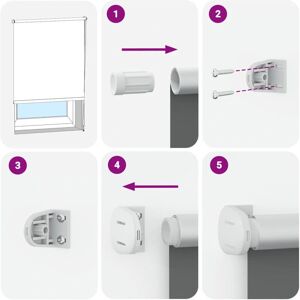 vidaXL Yellow 40x130cm Blackout Roller Blind - Roller blind vidaXL Yellow 40x130cm Blackout Roller Blind - Roller blind