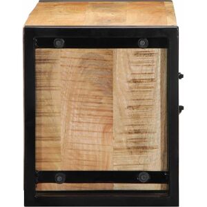 vidaXL TV cabinet - Mango wood, Industrial style, 80x30x35cm vidaXL TV cabinet - Mango wood, Industrial style, 80x30x35cm